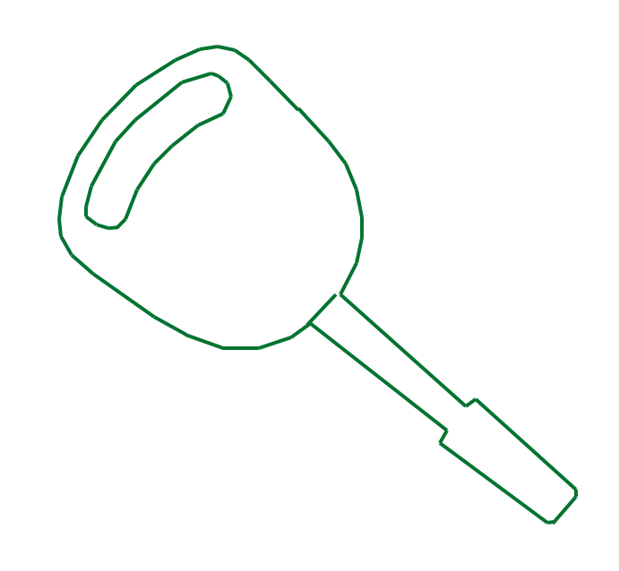 Clau de cotxe sense xip